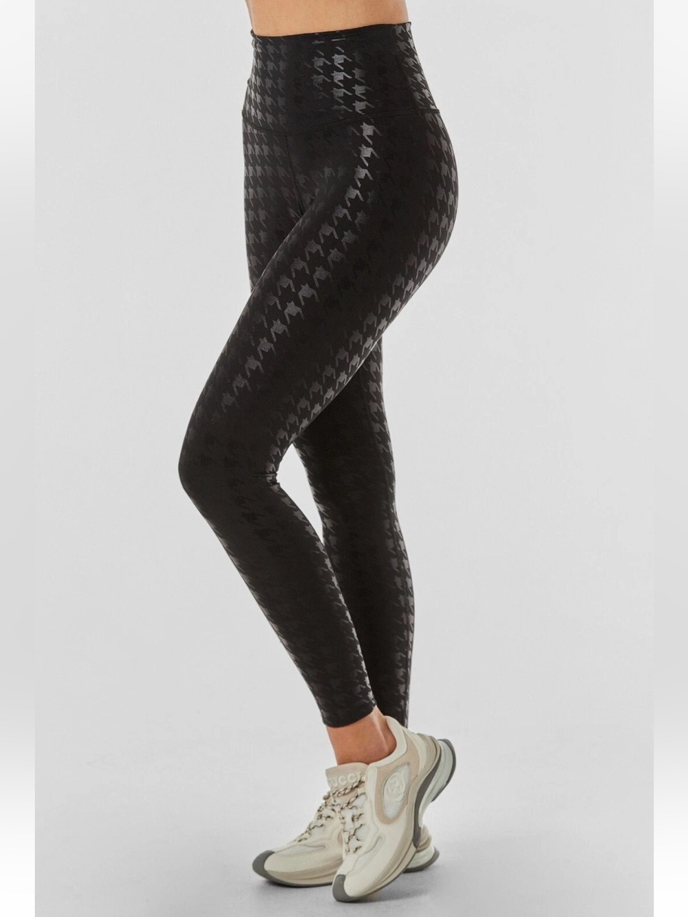 NOLI Black High-Waist Houndstooth Leggings S